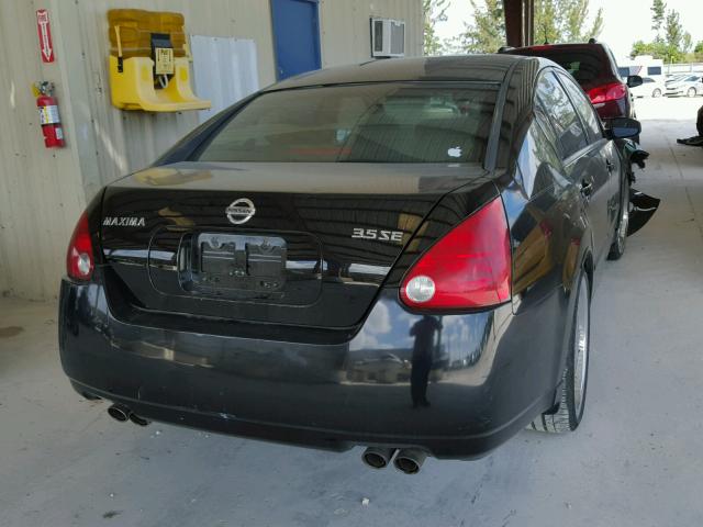 1N4BA41E55C815538 - 2005 NISSAN MAXIMA SE BLACK photo 4