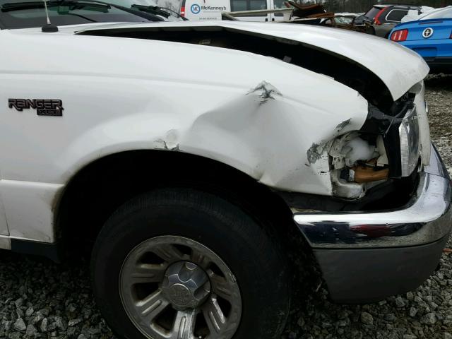 1FTYR10D33PA70363 - 2003 FORD RANGER WHITE photo 9