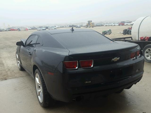 2G1FT1EW7A9119488 - 2010 CHEVROLET CAMARO SS BLACK photo 3