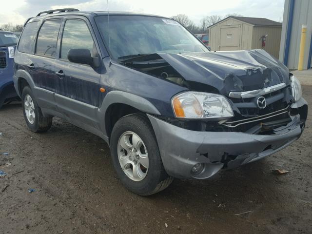 4F2CU08182KM44152 - 2002 MAZDA TRIBUTE LX BLUE photo 1