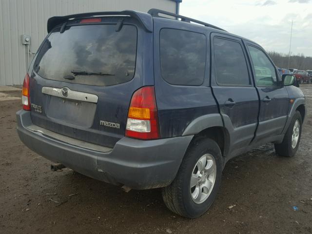 4F2CU08182KM44152 - 2002 MAZDA TRIBUTE LX BLUE photo 4