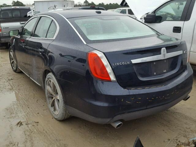 1LNHM93R69G627050 - 2009 LINCOLN MKS BLACK photo 3