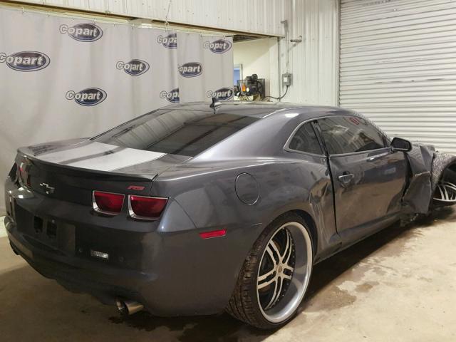 2G1FC1EV1A9200848 - 2010 CHEVROLET CAMARO LT CHARCOAL photo 4