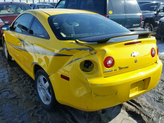 1G1AT18H397269506 - 2009 CHEVROLET COBALT LT YELLOW photo 3