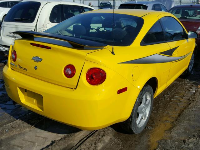 1G1AT18H397269506 - 2009 CHEVROLET COBALT LT YELLOW photo 4