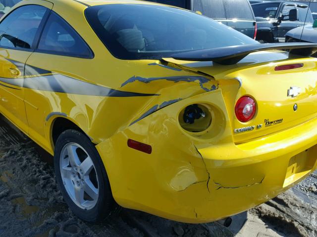 1G1AT18H397269506 - 2009 CHEVROLET COBALT LT YELLOW photo 9