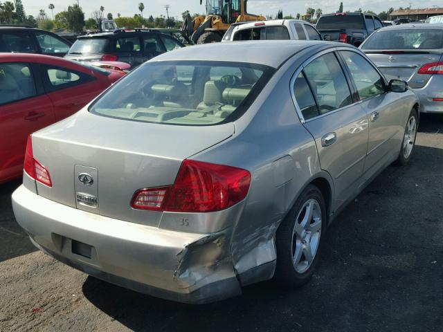 JNKCV51E93M016750 - 2003 INFINITI G35 GRAY photo 4