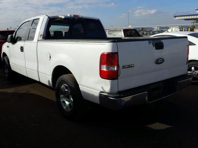 1FTPX12536KA82571 - 2006 FORD F150 WHITE photo 3