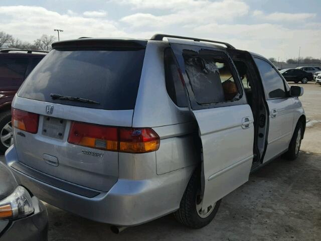 5FNRL180X3B143794 - 2003 HONDA ODYSSEY EX SILVER photo 4