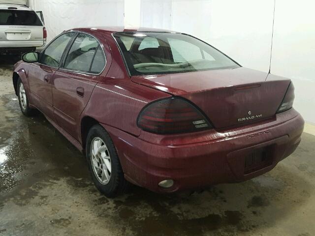 1G2NE52F64M636706 - 2004 PONTIAC GRAND AM S BURGUNDY photo 3