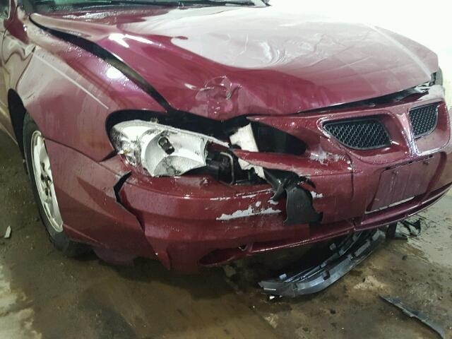 1G2NE52F64M636706 - 2004 PONTIAC GRAND AM S BURGUNDY photo 9