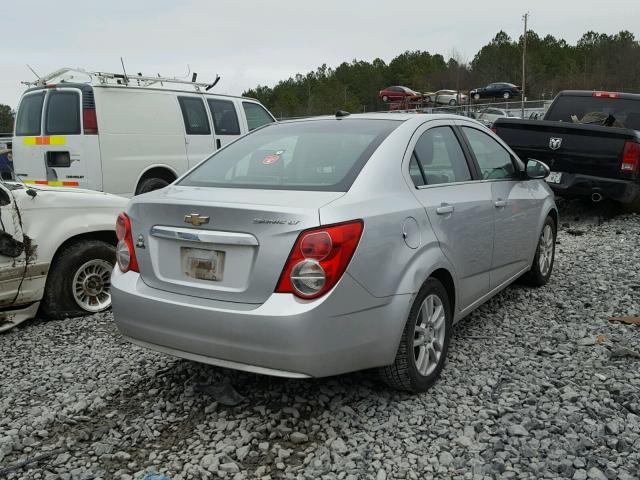 1G1JC5SH6C4114215 - 2012 CHEVROLET SONIC LT SILVER photo 4