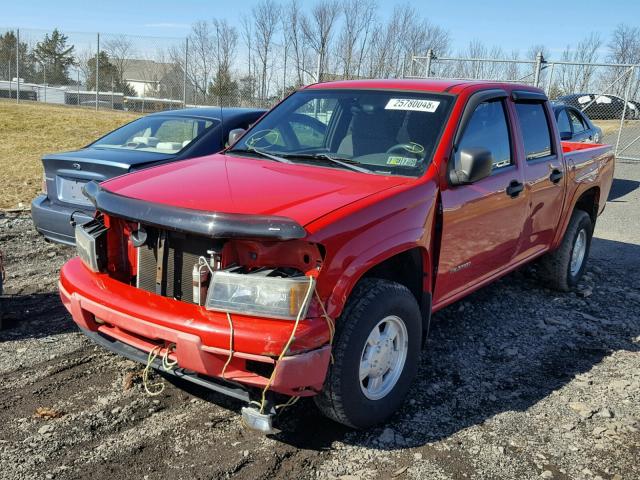 1GCDT136648150474 - 2004 CHEVROLET COLORADO RED photo 2