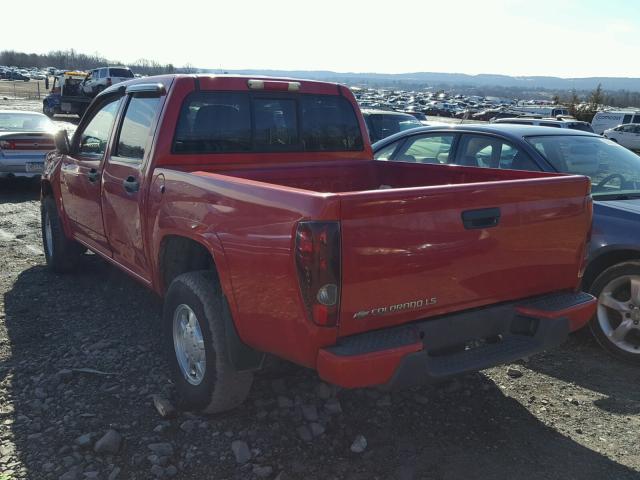 1GCDT136648150474 - 2004 CHEVROLET COLORADO RED photo 3