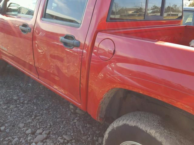 1GCDT136648150474 - 2004 CHEVROLET COLORADO RED photo 9