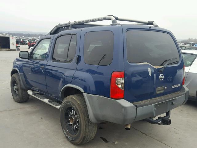 5N1ED28Y13C625134 - 2003 NISSAN XTERRA XE BLUE photo 3