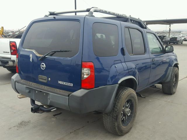 5N1ED28Y13C625134 - 2003 NISSAN XTERRA XE BLUE photo 4