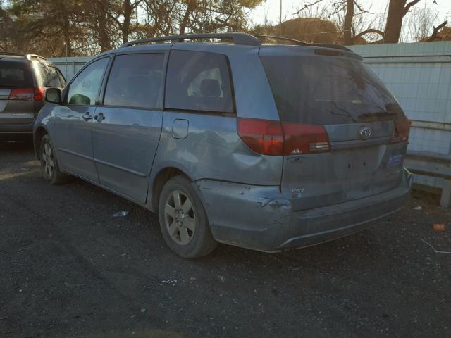 5TDZA23C95S305040 - 2005 TOYOTA SIENNA CE BLUE photo 3