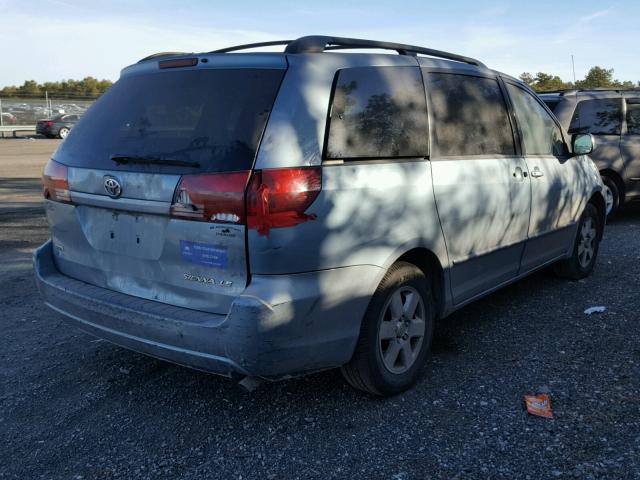 5TDZA23C95S305040 - 2005 TOYOTA SIENNA CE BLUE photo 4