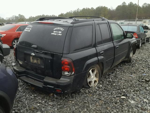 1GNDS13S562144050 - 2006 CHEVROLET TRAILBLAZE BLACK photo 4