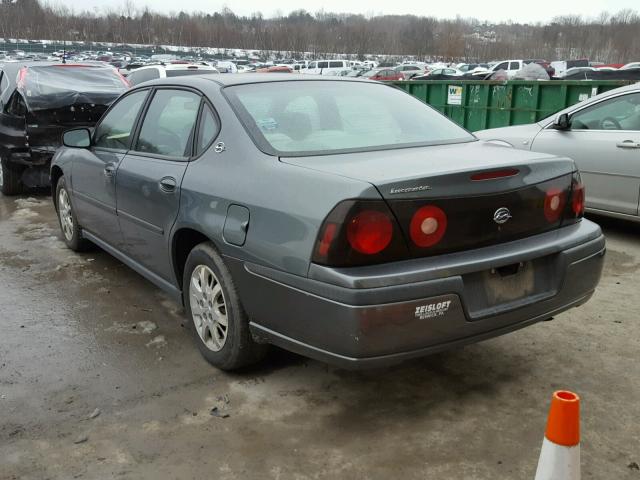 2G1WF52E659126268 - 2005 CHEVROLET IMPALA GRAY photo 3