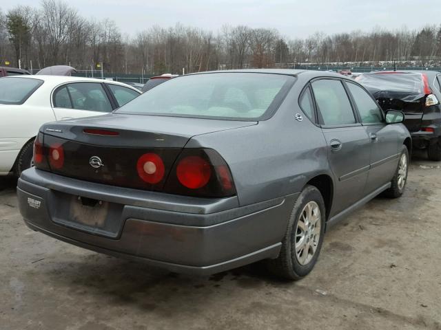 2G1WF52E659126268 - 2005 CHEVROLET IMPALA GRAY photo 4