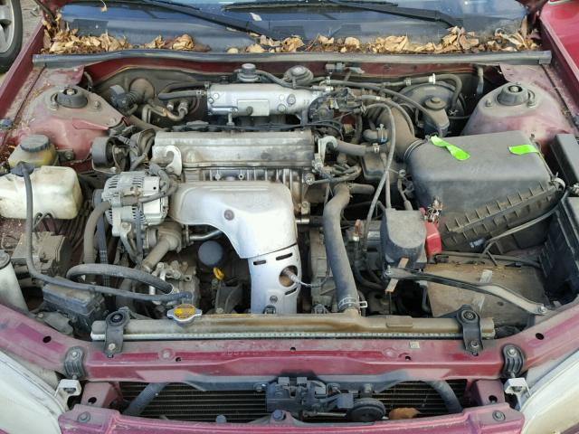 JT2BG22K2W0259492 - 1998 TOYOTA CAMRY CE RED photo 7