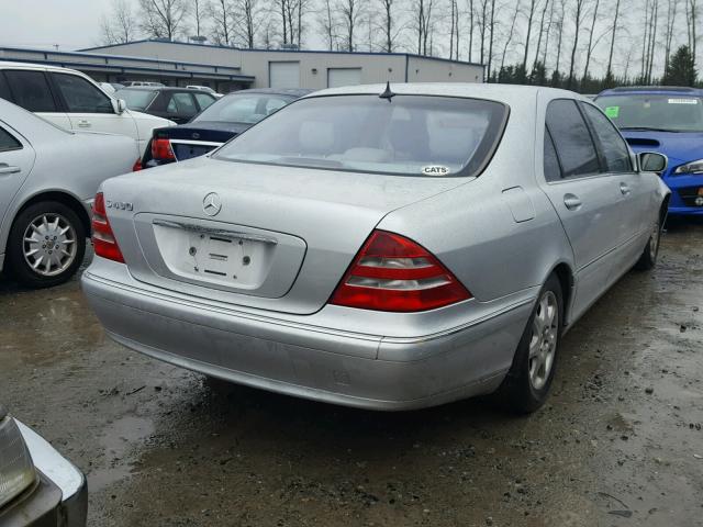 WDBNG70J61A153057 - 2001 MERCEDES-BENZ S 430 SILVER photo 4