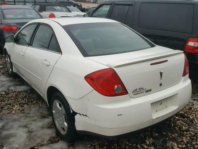 1G2ZF55B564245699 - 2006 PONTIAC G6 SE WHITE photo 3