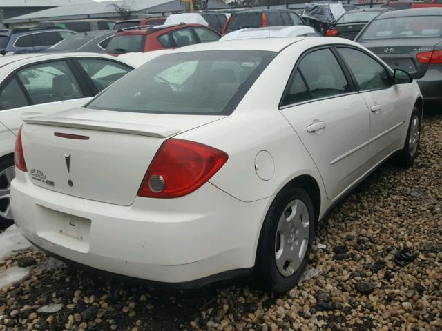 1G2ZF55B564245699 - 2006 PONTIAC G6 SE WHITE photo 4