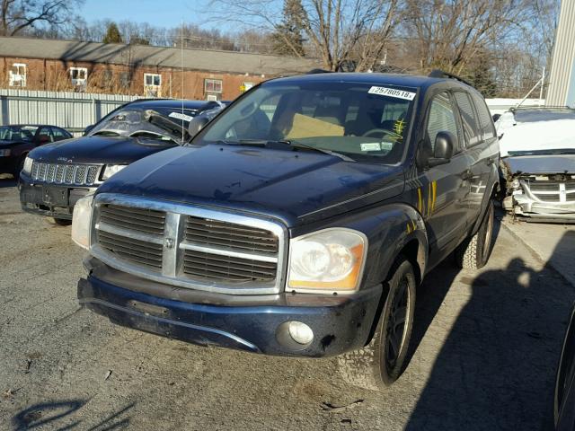 1D8HB48D25F569658 - 2005 DODGE DURANGO SL BLUE photo 2