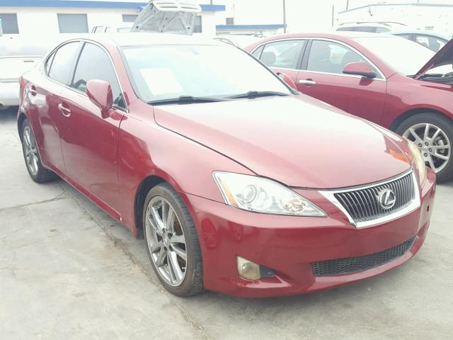 JTHBK262985080466 - 2008 LEXUS IS 250 BURGUNDY photo 1