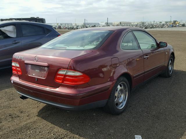 WDBLJ65G2XF105969 - 1999 MERCEDES-BENZ CLK 320 RED photo 4