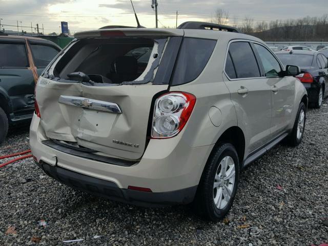 2CNALDEW3A6279173 - 2010 CHEVROLET EQUINOX LT BEIGE photo 4