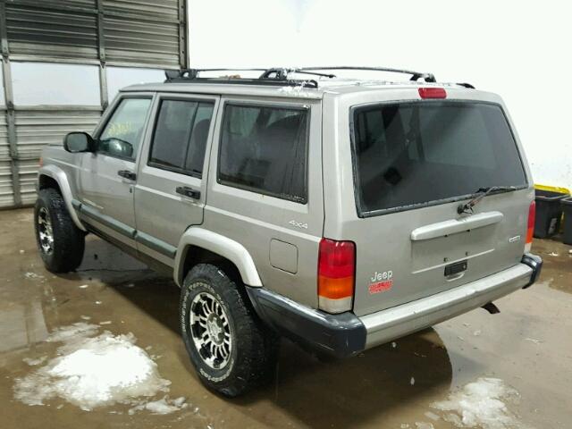 1J4FF48S11L511748 - 2001 JEEP CHEROKEE S GRAY photo 3