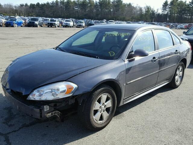 2G1WT57N691132593 - 2009 CHEVROLET IMPALA 1LT GRAY photo 2