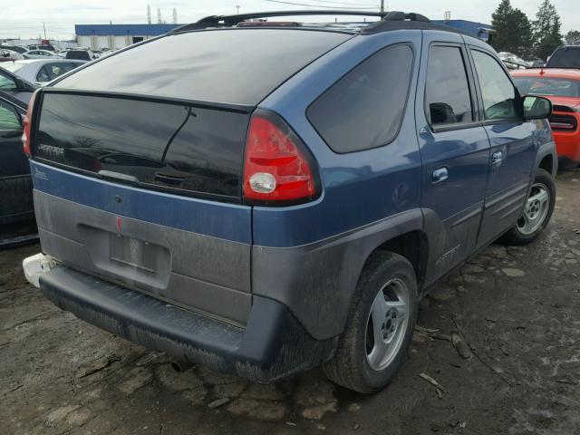 3G7DA03E71S530058 - 2001 PONTIAC AZTEK BLUE photo 4