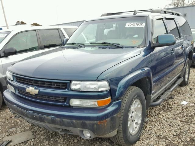 1GNFK16Z66J172057 - 2006 CHEVROLET SUBURBAN K BLUE photo 2