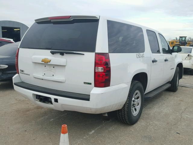 1GNSC5E07CR181255 - 2012 CHEVROLET SUBURBAN C WHITE photo 4