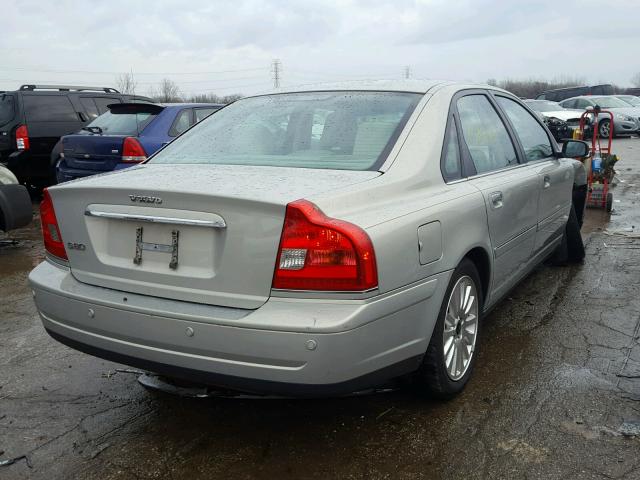 YV1TS92D441353069 - 2004 VOLVO S80 BEIGE photo 4