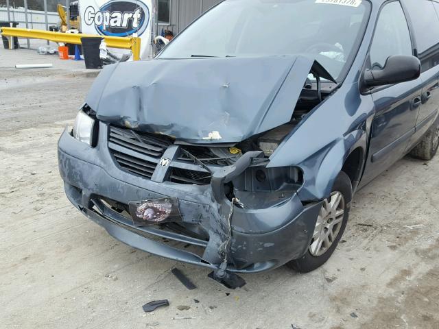 1D4GP24R06B570384 - 2006 DODGE GRAND CARA BLUE photo 9