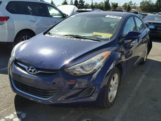 5NPDH4AE2BH042980 - 2011 HYUNDAI ELANTRA GL PURPLE photo 2