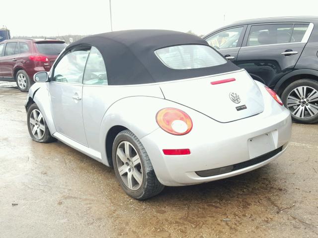 3VWRF31Y66M300530 - 2006 VOLKSWAGEN NEW BEETLE SILVER photo 3