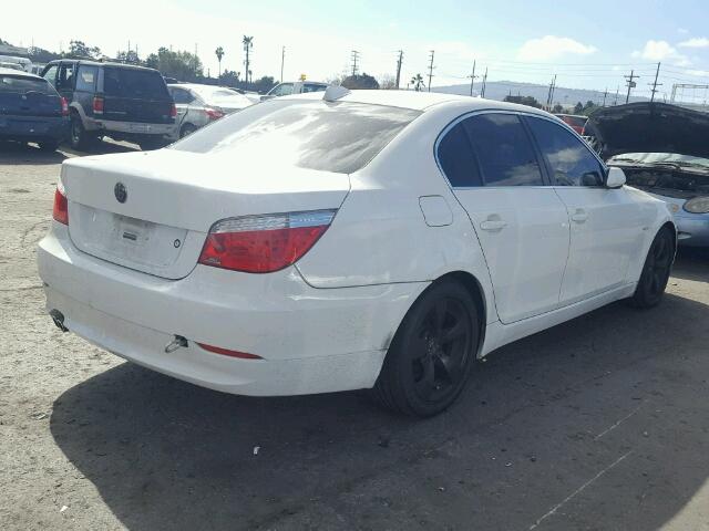 WBANU53578CT00477 - 2008 BMW 528 I WHITE photo 4