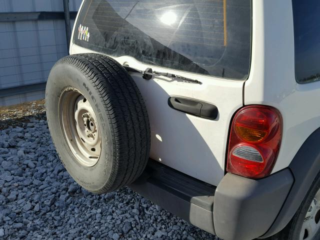 1J4FK48103W544356 - 2003 JEEP LIBERTY SP WHITE photo 9