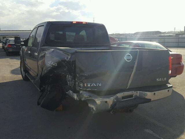 1N6AA07B25N511905 - 2005 NISSAN TITAN XE GRAY photo 3