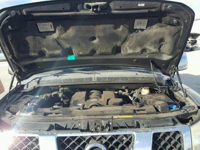 1N6AA07B25N511905 - 2005 NISSAN TITAN XE GRAY photo 7