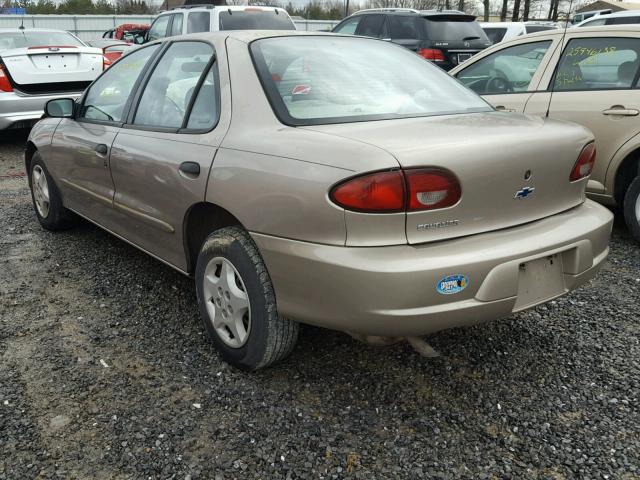 1G1JC5241Y7237410 - 2000 CHEVROLET CAVALIER GOLD photo 3