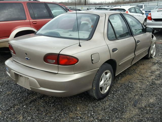 1G1JC5241Y7237410 - 2000 CHEVROLET CAVALIER GOLD photo 4