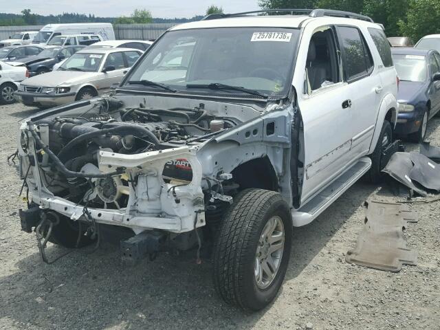 5TDBT48A35S246002 - 2005 TOYOTA SEQUOIA LI WHITE photo 2